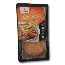 Kotletai su grybais 6vnt